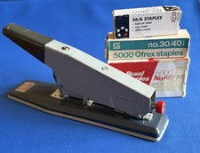 Vintage Rexel Giant Heavy Duty Stapler &  No.66/14 Staples Made in Great Britain