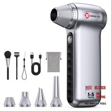 Electric Air Duster 180000RPM, Powerful Cordless Compressed Air Light Grey