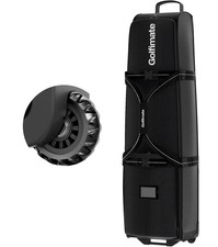 Golfimate Golf Travel Bag Wheels Soft-Sided 1680D Oxford Golf Club Travel Cover