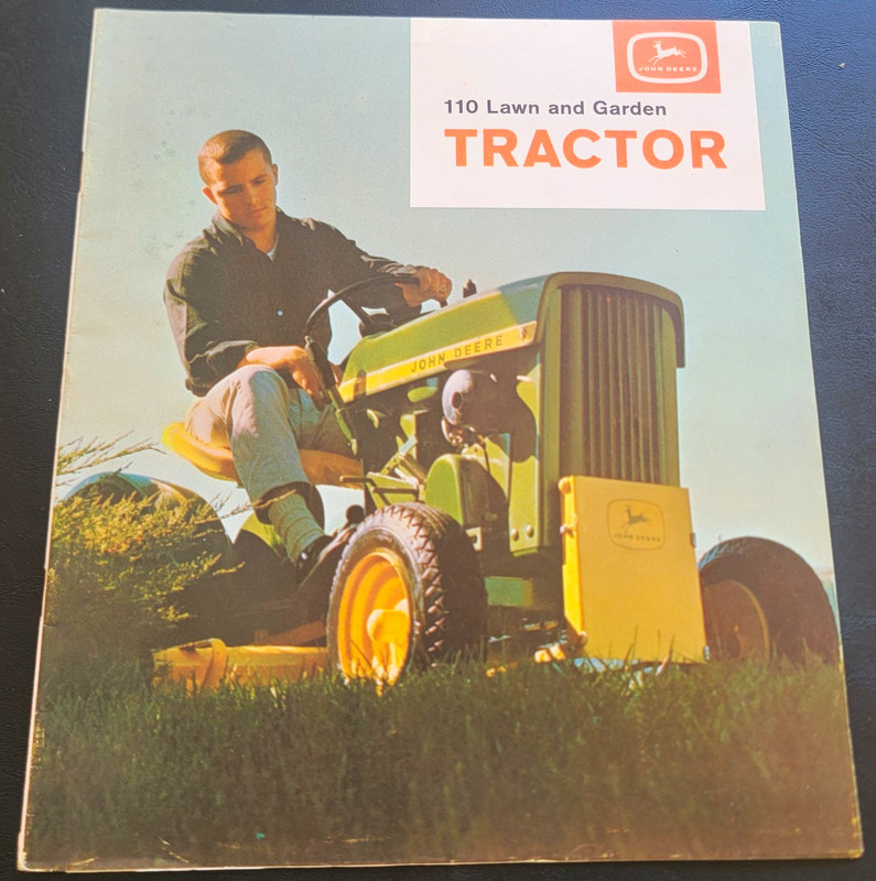 1964 John Deere 110 Lawn & Garden Tractor Advertising Brochure/Catalog, Rare