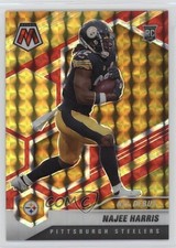 2021 Mosaic NFL Debut Choice Fusion Red & Yellow Prizm 49/80 Najee Harris tj1