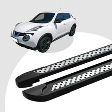Trittbretter passend für Nissan Juke ab 06/2010 (Model: VISO, Farbe: Schwarz) mi