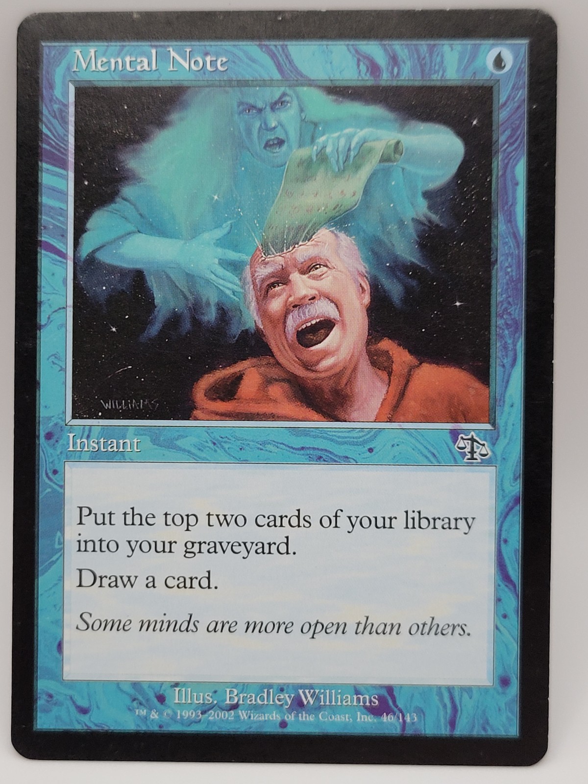 Mental Note MTG Judgment LP Blue Instant Magic the Gathering Card