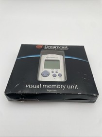 Sega Dreamcast Black VMU Card Visual Memory Unit Tested Working w/Box
