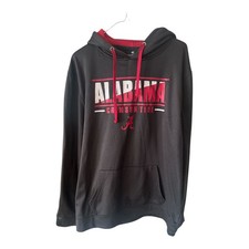 University of Alabama Crimson Tide Hoodie Black Graphic Sweatshirt Size XL