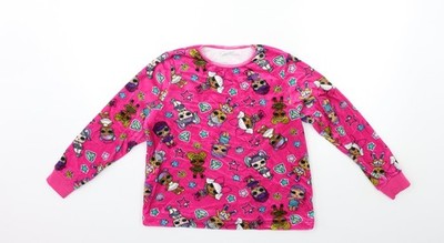 Matalan Mädchen Pyjamahose rosa geometrisches Oberteil Größe 10 Jahre
