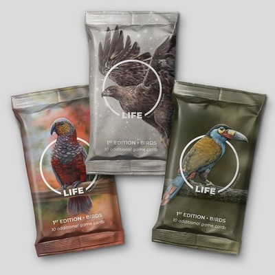 Life TCG Birds 1st Edition Art Set 3X Booster Packs Brand New Sealed