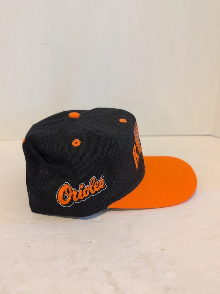 De Colección Baltimore Orioles Snapback Sombrero Años 90 Hecho en EE. UU. #1 Ropa Foto 3 de 4