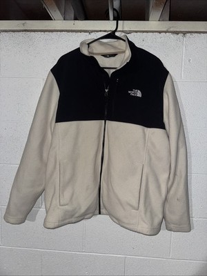 The North Face Men's Denali Fleece Full Zip Sweatshirt Jacket Size XL Cream