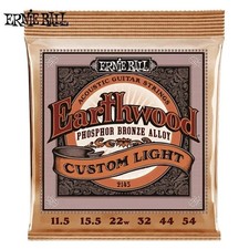 Ernie Ball 2145 Earthwood Phosphor Bronze Acoustic Guitar Strings, 11.5-54