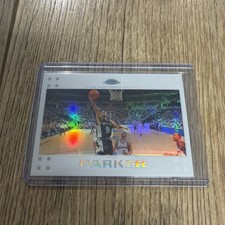 TONY PARKER 2007-08 TOPPS CHROME WHITE REFRACTOR #36 #34/99 SPURS