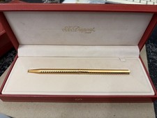 S.T. Dupont Penna Sfera Stylo Bille N°0045021 Plaque OR  France