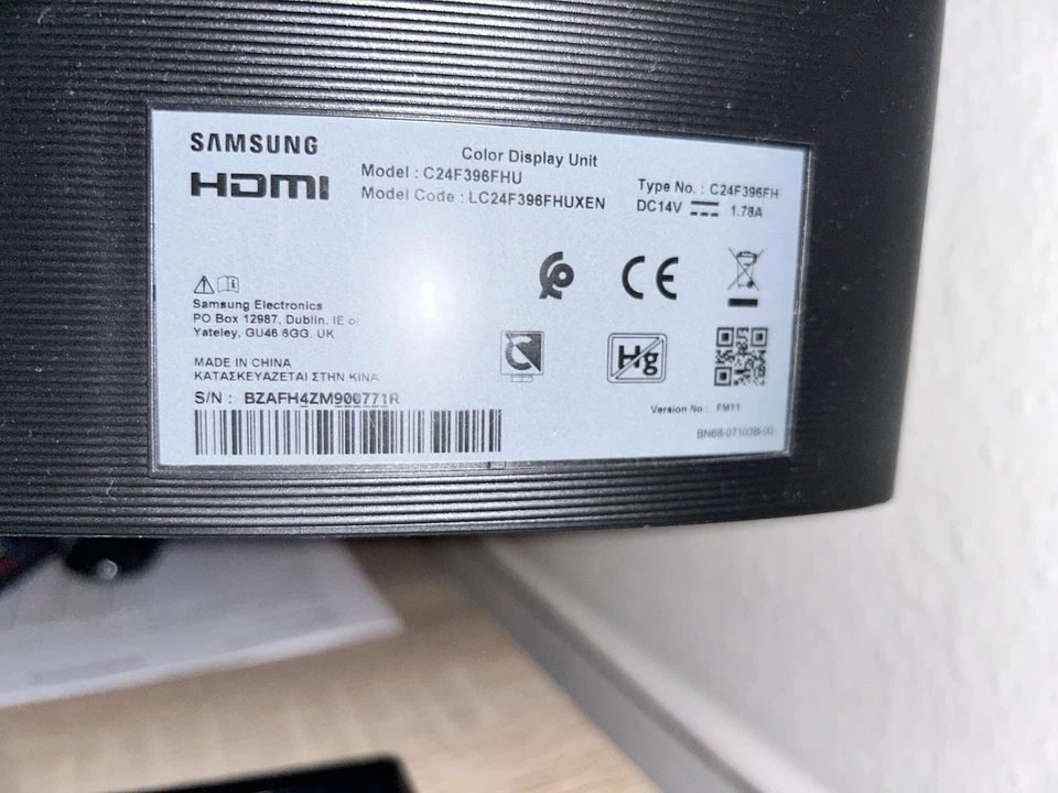 Samsung C24F396FHU Curved Monitor 24 Zoll - Bild 3 von 3