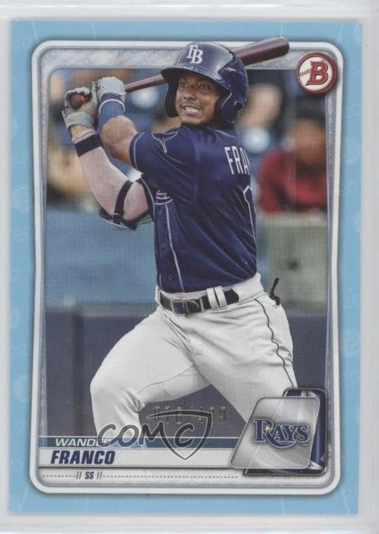 2020 Bowman Prospects Sky Blue 76/499 Wander Franco #BP-1 o7m