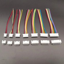 5Sets JST XH2.54 Wire Cable Connector 2-8Pin Male Female Plug 26AWG 10/20cm