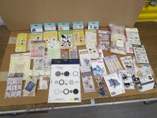 Lot of 39 Assorted NIB Scrapbook and Craft Clear Stamps, Embellishments and More
