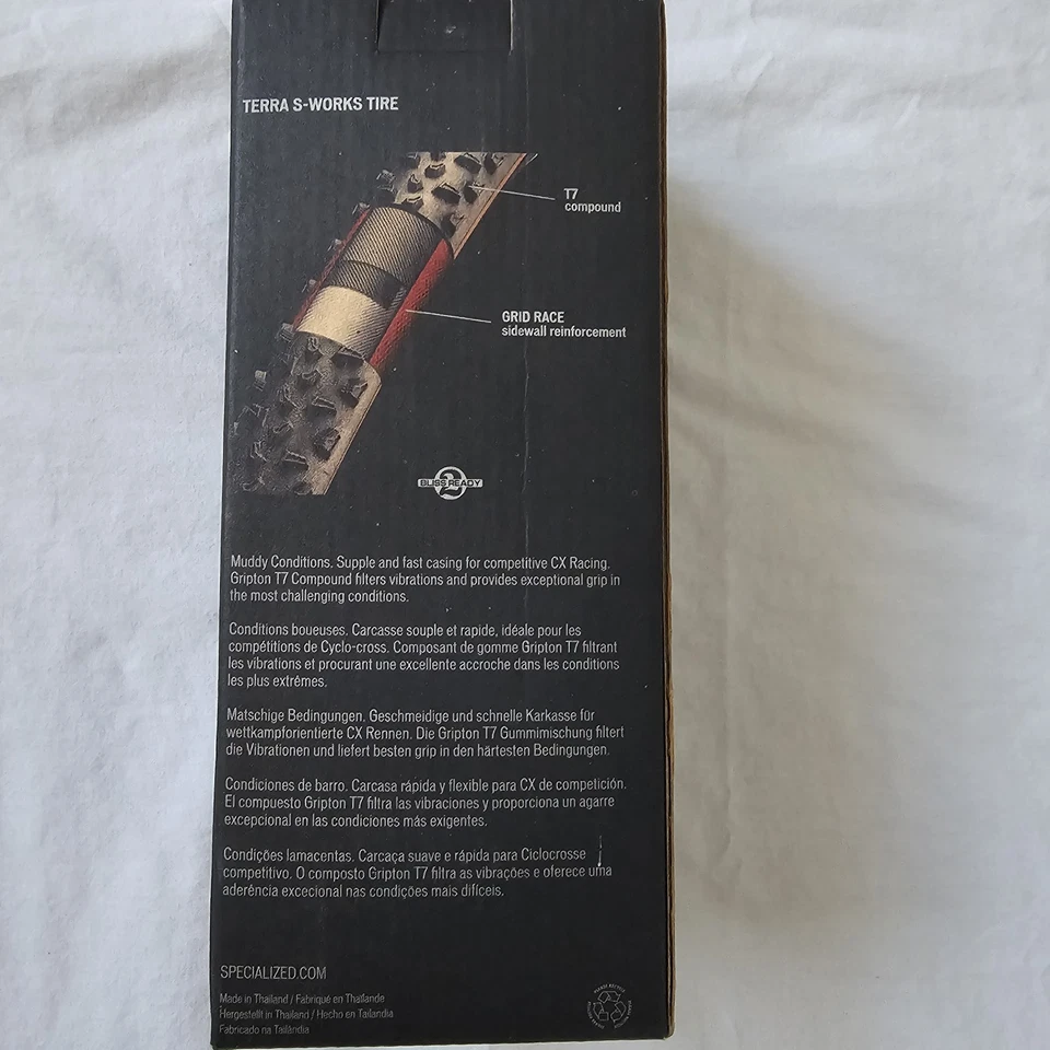 НОВАЯ ПАРА бескамерных шин Specialized S-Works Terra 2Bliss Ready T7 700x33 Gripton - Изображение 2 из 4