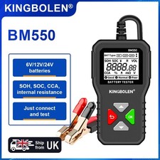 BM550 Car Battery Tester 6V 12V 24V 100-2000 CCA 2Ah-220Ah Detect AnalyzerTool