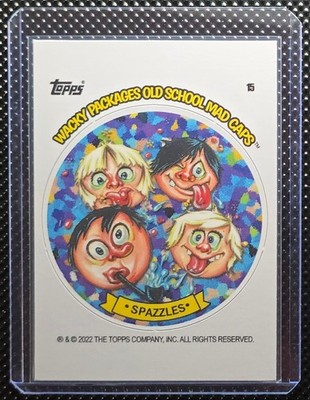 2022 Wacky Packages Old School Mad Caps Spazzles 15