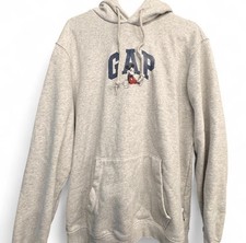 Grey Gap hoodie with Mickey Mouse design Medium