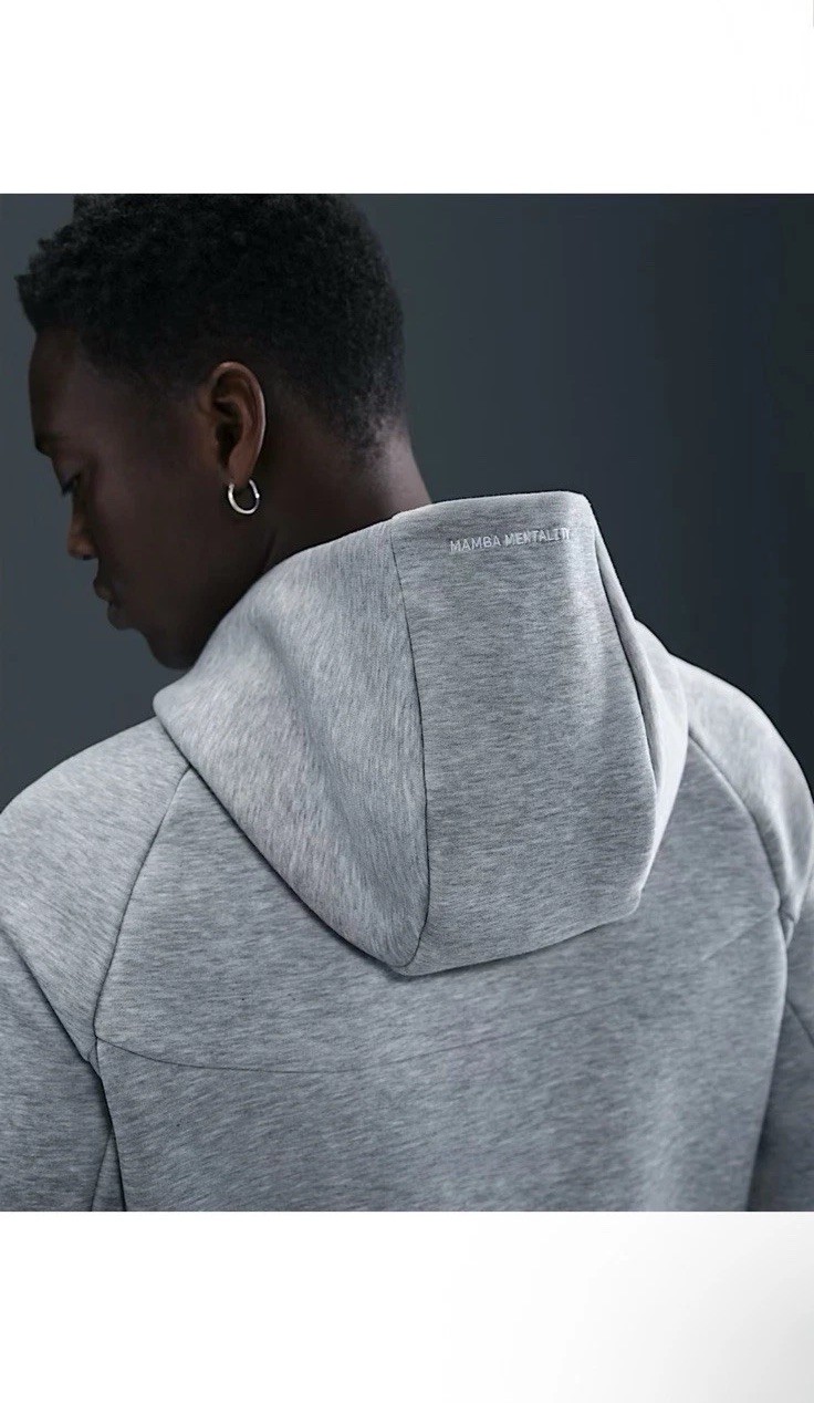 SACAI X NIKE Giacca a vento Nike Kobe Tech Fleece full zip grigio scuro IB2713 063 taglia L