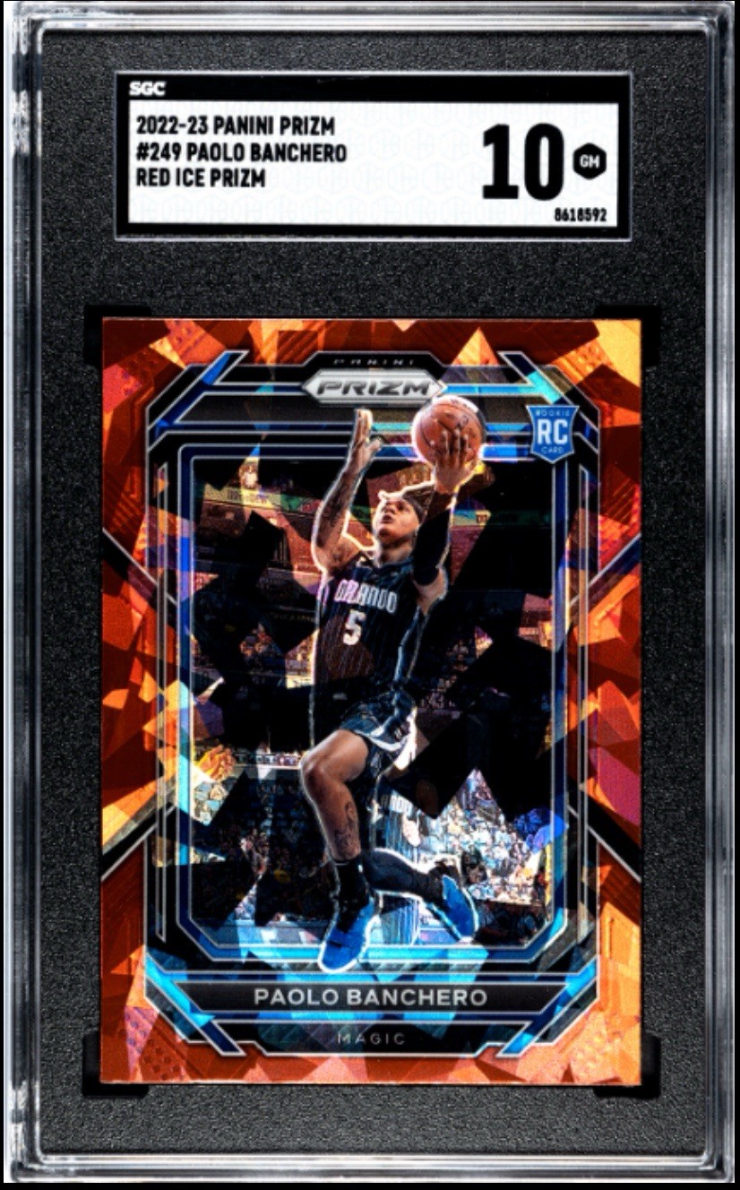 2022-23 Panini Prizm Paolo Banchero Red Ice RC SGC 10 💎#249 Rookie 📈