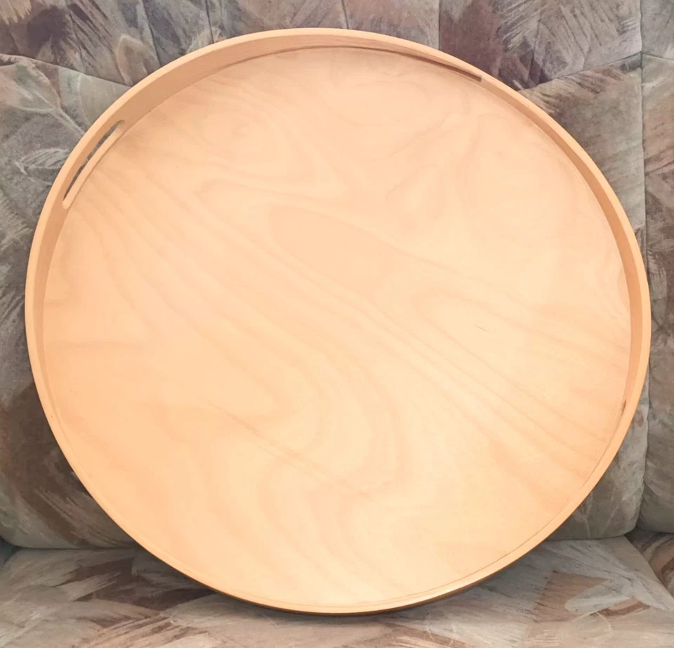 IKEA Holz Tablett rund TOP! 43,6 x 4,8 cm - Bild 2 von 4