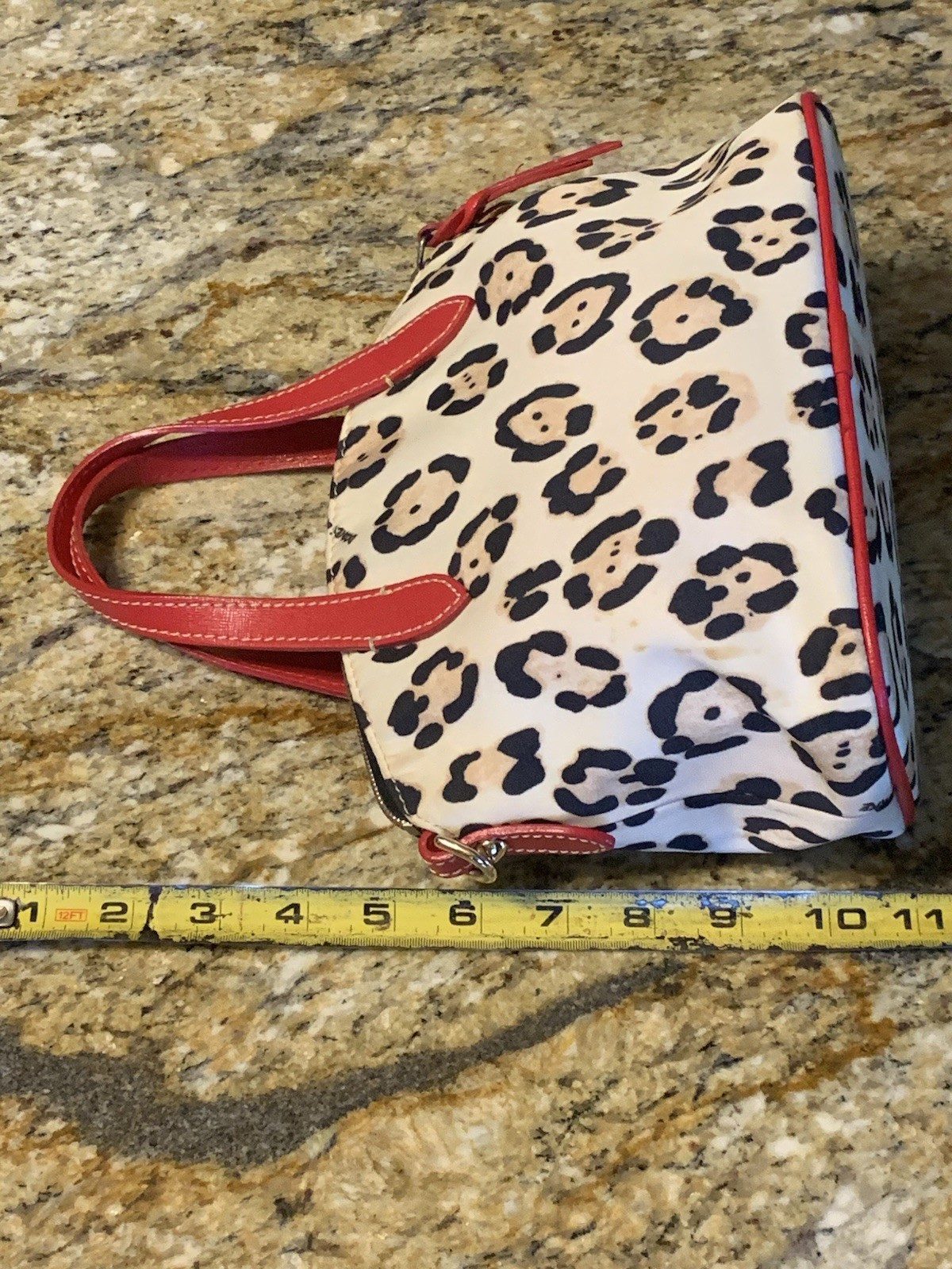 Dooney And Bourke Small  Leopard Print Ruby Cross… - image 2