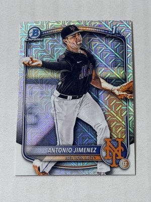 2025 Bowman Draft Chrome 1st Antonio Jimenez #BDC-56 Mojo Refractor Rookie  (RC)