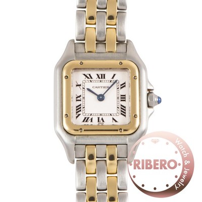 CARTIER Watches PANTHERE SM 2 Row W25029B6 Stainless Steel/YG Free Shipping