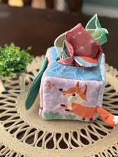 Baby Tissue Box Montessori Sensory Toy- Fox