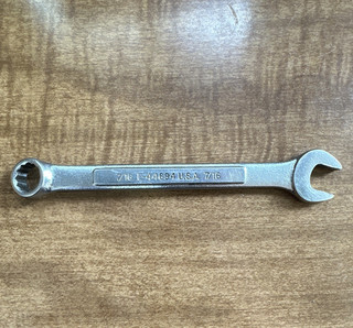 Craftsman 7/16 in SAE Steel Combination Wrench Polished Finish E 44694