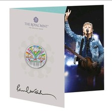 Royal Mint 2024 Music Legends "Paul Mccartney" BUNC £5 Coloured Coin