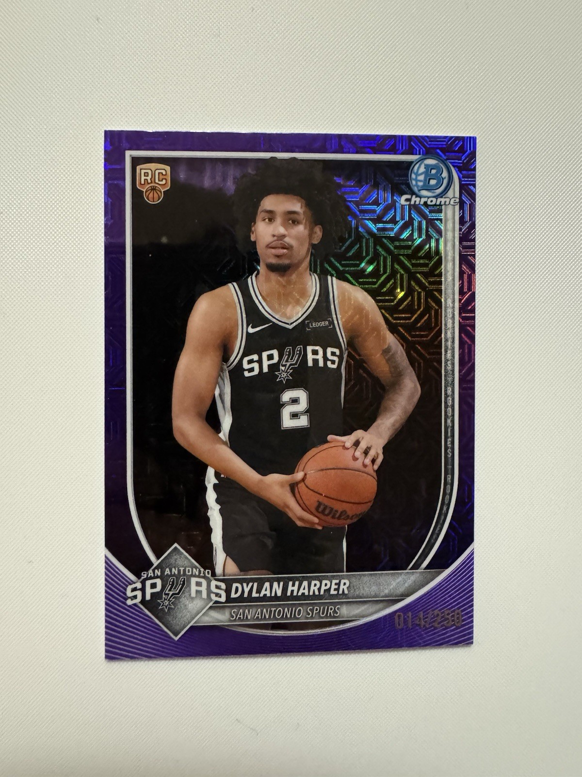 2025-26 Topps Dylan Harper #202 Purple Holofoil /250 (RC)
