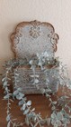 Vintage Gray Metal Wall Planter Decorative Storage Wall Decor French Country — photo 5