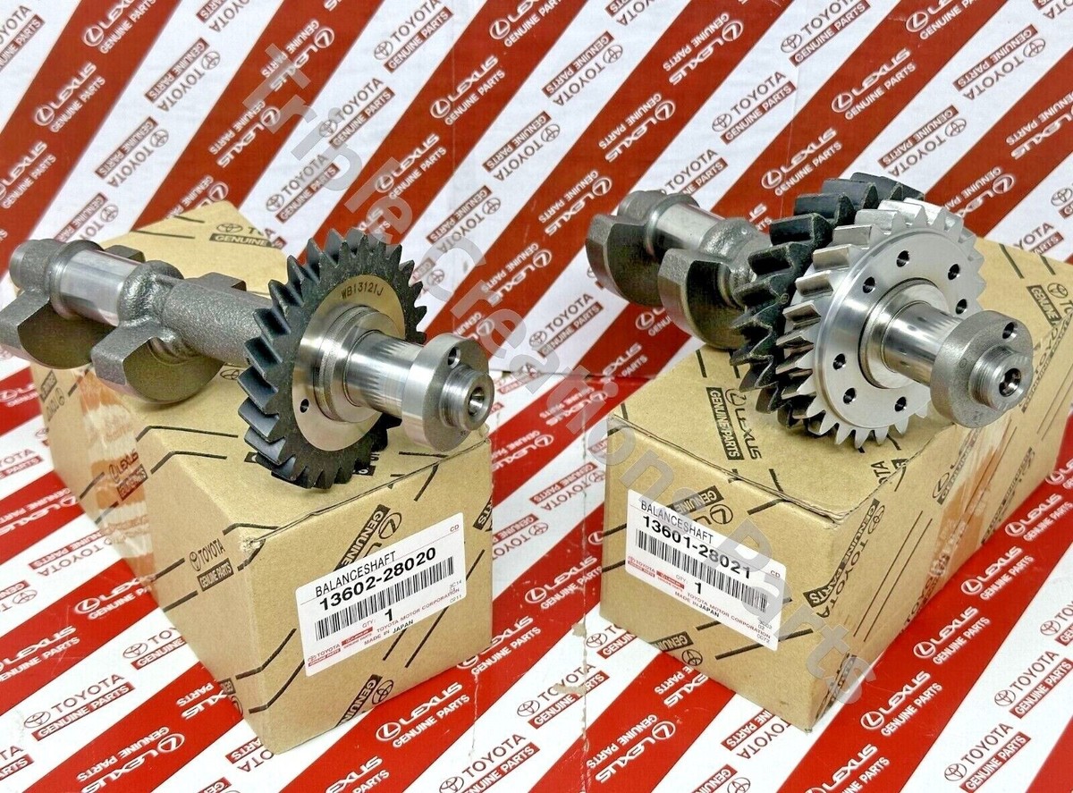 13601-28021 13602-28020 Genuine Toyota Balance Shaft Set 2AZ-FE No