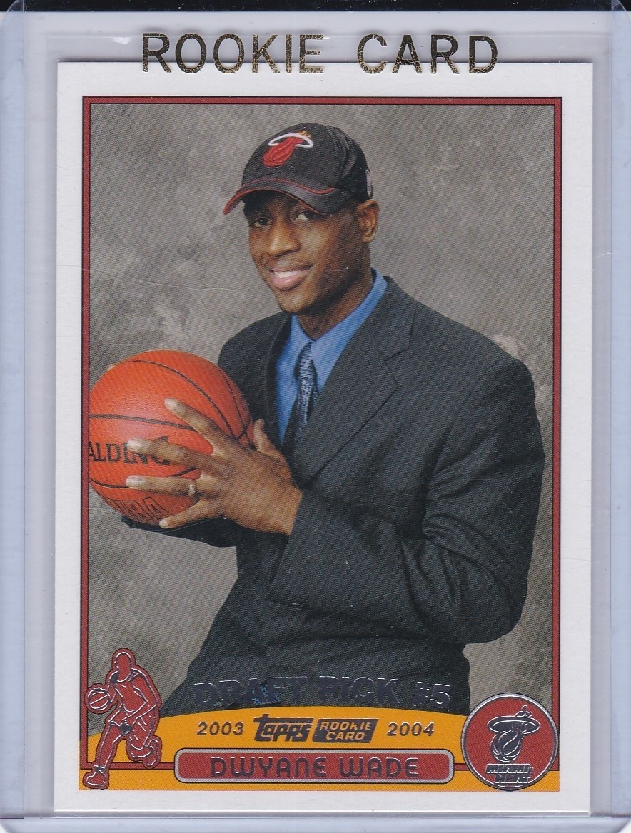 DWYANE WADE ROOKIE CARD 2003/04 Topps #225 Miami Heat Dwayne NBA BASKETBALL RC!
