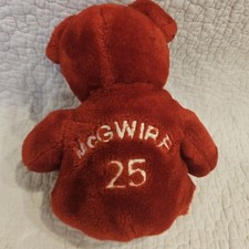 Mark McGwire 25 13" Red Bear Plush 1999 Salvinnos Opening Day Edition Vintage