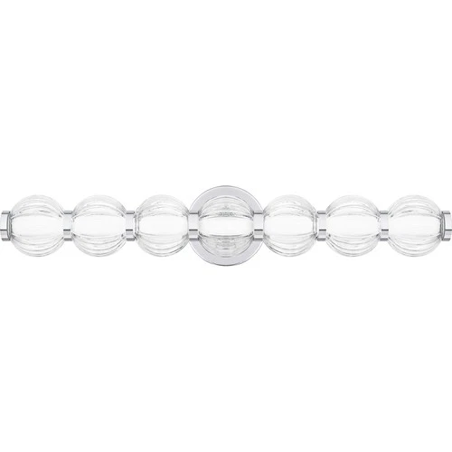 Quoizel PCELW8525 Elway 7 Light 25"W LED Bath Bar - Chrome - Picture 1 of 12