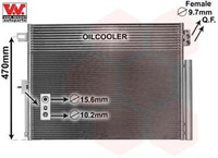 VAN Wezel 21005061 Kondensator FüR Klimaanlage Kondensator Klimaanlage