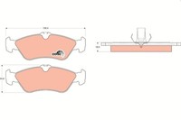 1 X Bremsbelagsatz BremsbeläGe TRW GDB1263 FüR VW