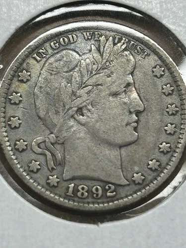 1892 barber quarter VF