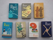 1960s Japanese Vintage Cigarette Package PEACE , 7 pcs, 16878