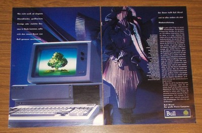 Seltene Werbung BULL COMPUTER - Bull Micral 60 Computer #2 1986