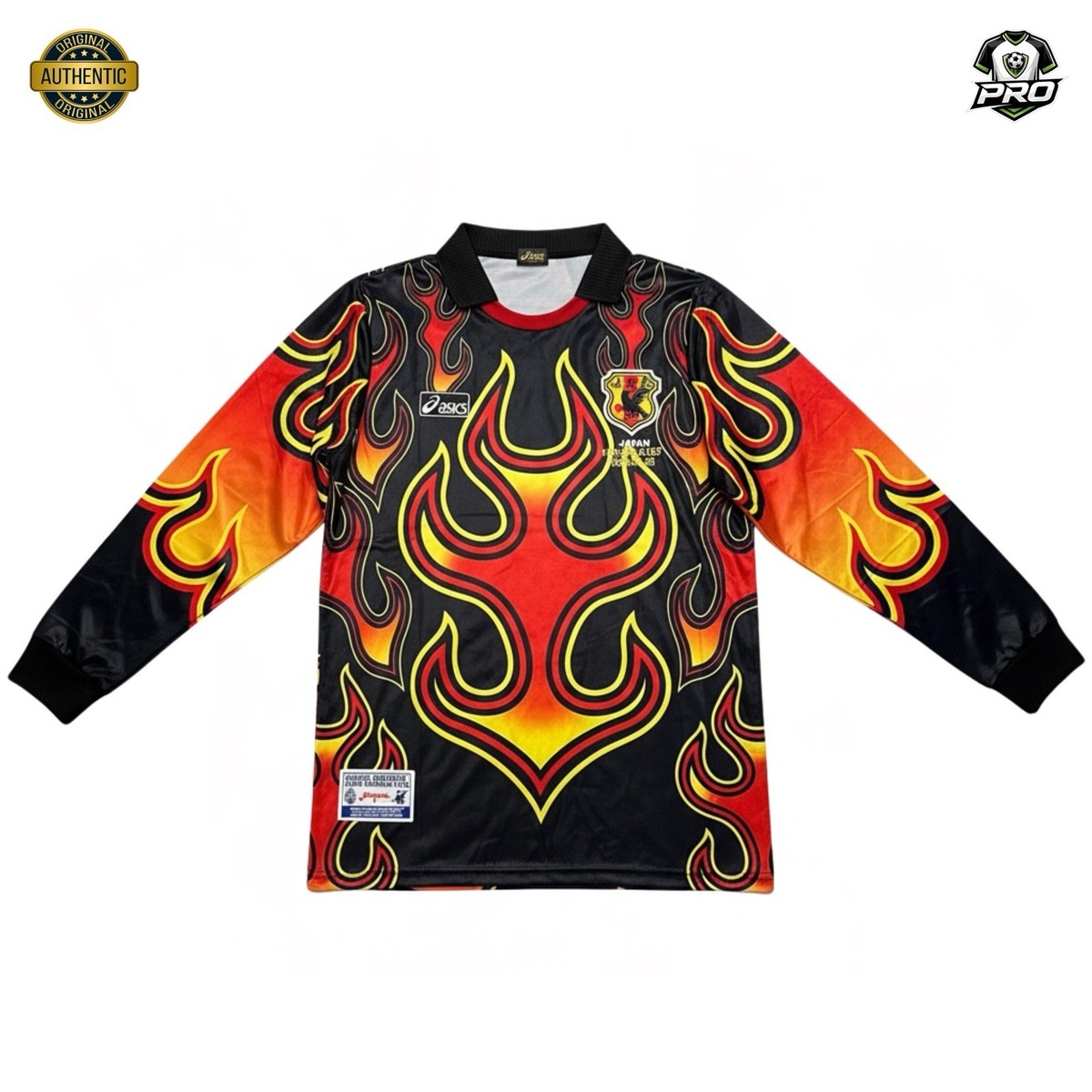 Japan 1998 World Cup Goalkeeper Jersey – “Flame” Edition – Size M