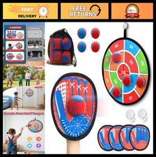 2-in-1 Toss Catch Ball Game Set - Toddler Baseball Glove, Outdoor Sports Toy f