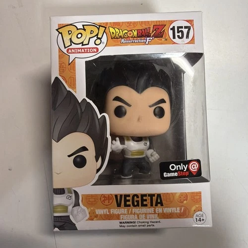 Funko Pop! Dragon Ball Z #157 Vegeta Black Hair GameStop Exclusive DAMAGED BOX
