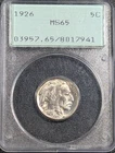 1926 Buffalo Nickel 5C - PCGS MS65 Rattler OGH! - BETTER DATE!