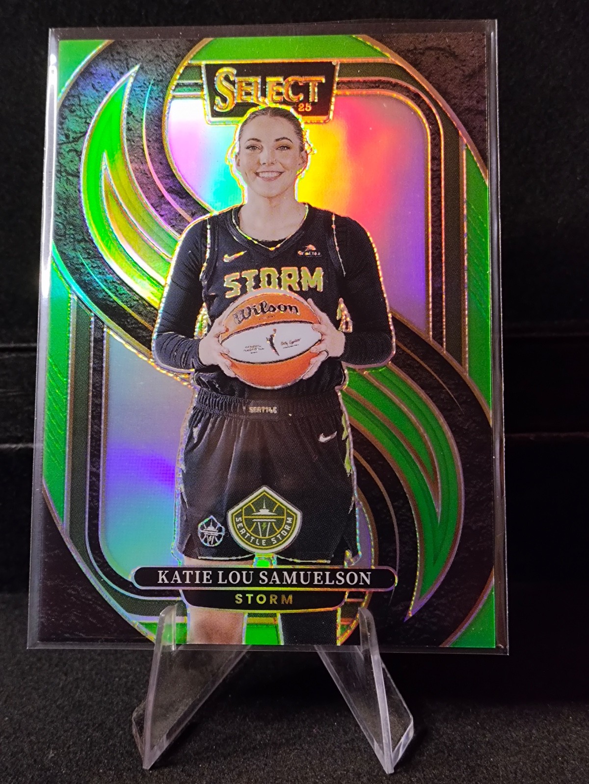 2025 WNBA Panini Select Green Prizm - KATIE LOU SAMUELSON #143 Premier 31/75