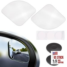 2Pcs Blind Spot Mirror for Car, HD Glass Frameless Convex 360 Wide Angle